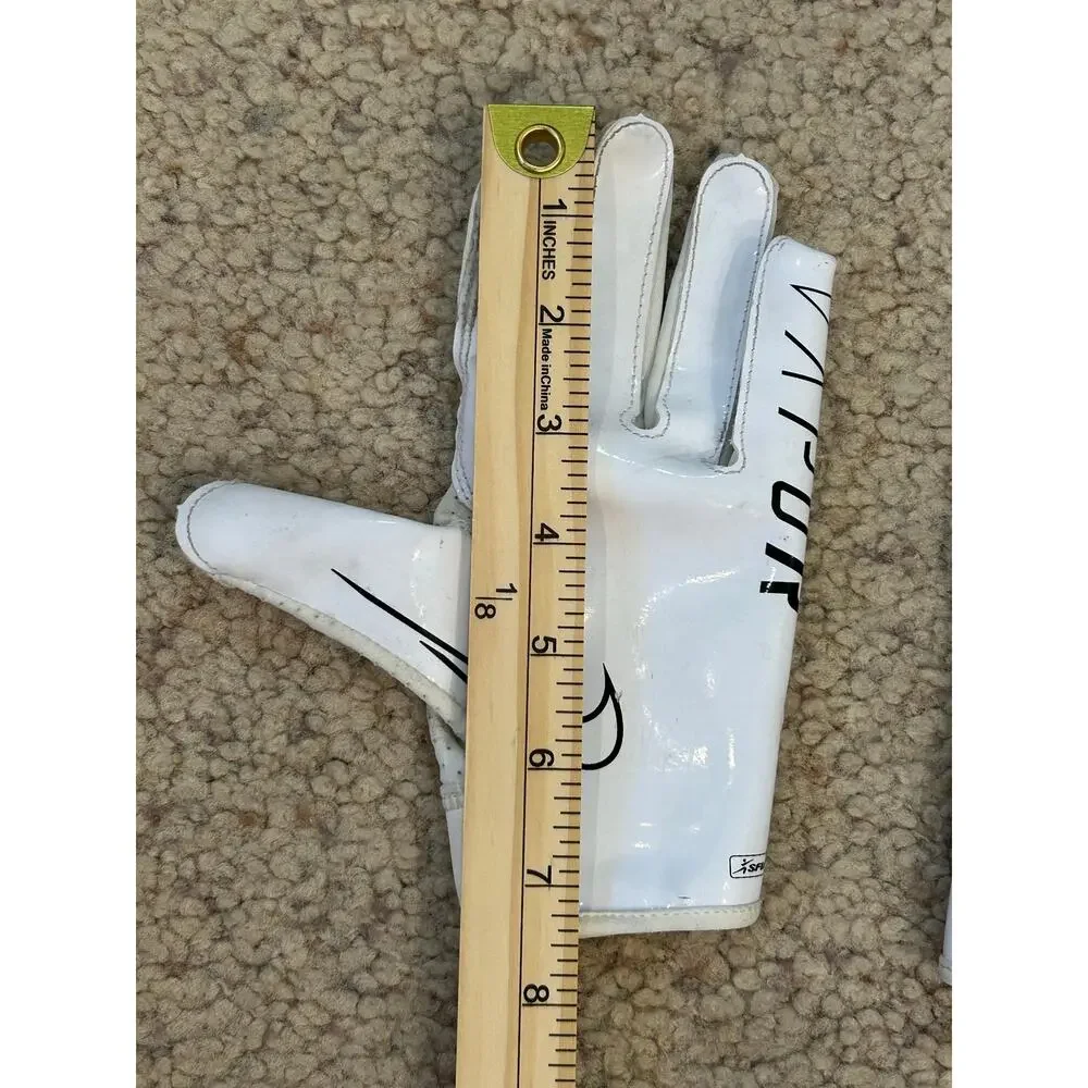 Nike Vapor Jet 6.0 Football Gloves Youth Medium YM White Receiver Grip